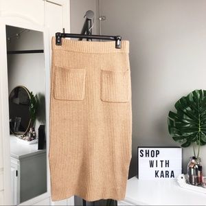 Madewell Patch Pocket Merino Wool Sweater Skirt XS